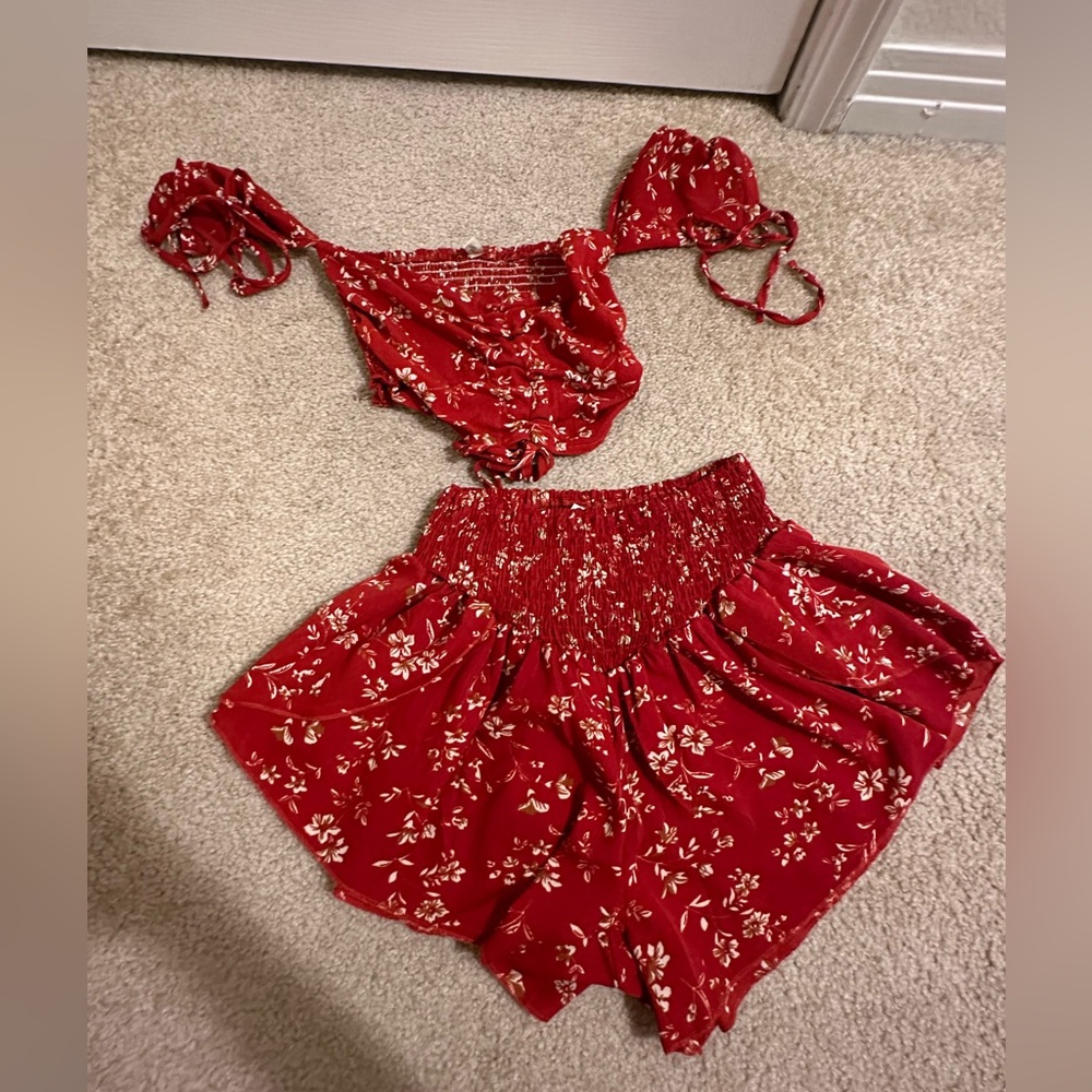 Rust Floral Set
